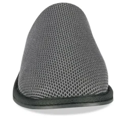 Chaussons GRIS Homme Motif Uni A Enfiler