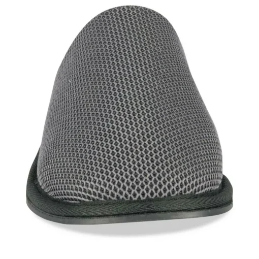 Chaussons GRIS Homme Motif Uni A Enfiler