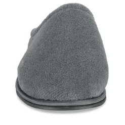 Chaussons GRIS Homme Motif Uni A Enfiler