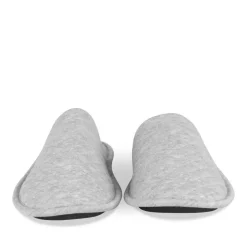 Chaussons GRIS Homme Motif Uni A Enfiler