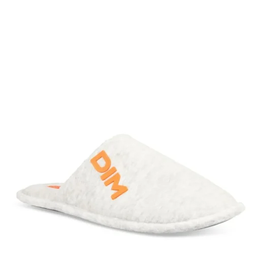 Chaussons GRIS Homme Motif Uni A Enfiler