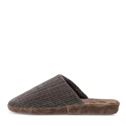 Chaussons GRIS Homme Motif Uni A Enfiler