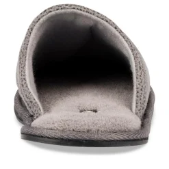 Chaussons GRIS Homme Motif Uni A Enfiler