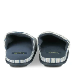 Chaussons GRIS Homme Motif Uni A Enfiler