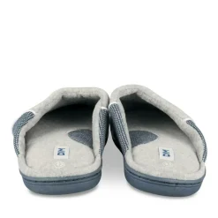 Chaussons GRIS Homme Motif Uni A Enfiler