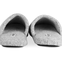 Chaussons GRIS Homme Motif Uni A Enfiler
