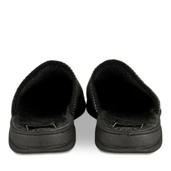 Chaussons GRIS Homme Motif Uni A Enfiler
