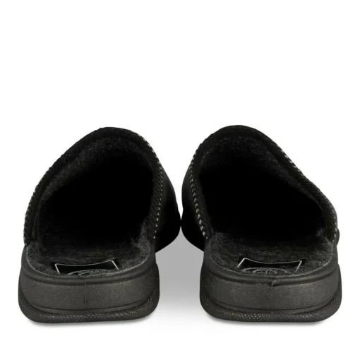 Chaussons GRIS Homme Motif Uni A Enfiler