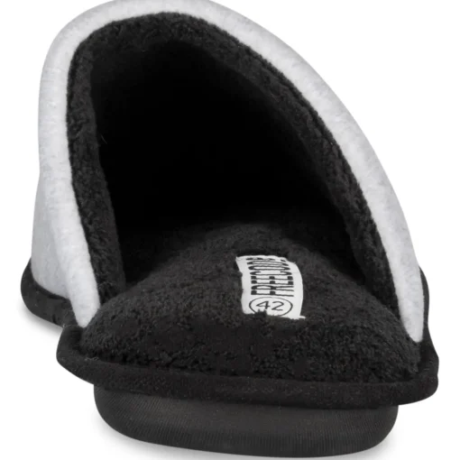 Chaussons GRIS Homme Motif Uni A Enfiler