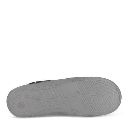 Chaussons GRIS Homme Motif Uni A Enfiler
