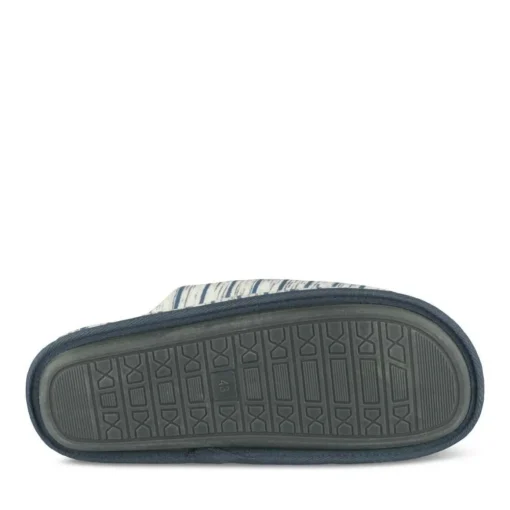 Chaussons GRIS Homme Motif Uni A Enfiler