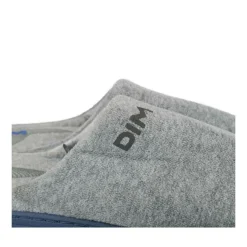 Chaussons GRIS Homme Motif Uni A Enfiler