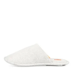 Chaussons GRIS Homme Motif Uni A Enfiler