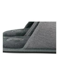 Chaussons GRIS Homme Motif Uni A Enfiler