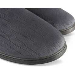 Chaussons GRIS Homme Motif Uni A Enfiler