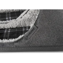 Chaussons GRIS Homme Motif Uni A Enfiler