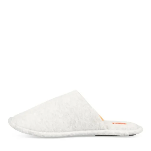 Chaussons GRIS Homme Motif Uni A Enfiler