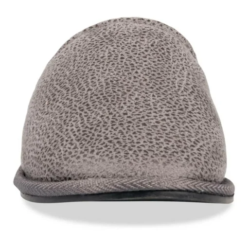 Chaussons GRIS Homme Motif Uni A Enfiler