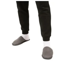 Chaussons GRIS Homme Motif Uni A Enfiler