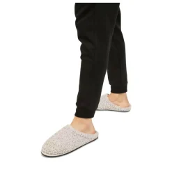 Chaussons GRIS Homme Motif Uni A Enfiler