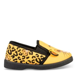 Chaussons JAUNE Garçon Motif Animal A Enfiler