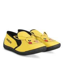 Chaussons JAUNE Garçon Motif Uni A Enfiler