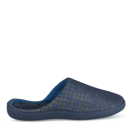 Chaussons JEANS Homme Motif Uni A Enfiler