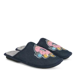 Chaussons JEANS Homme Motif Uni A Enfiler