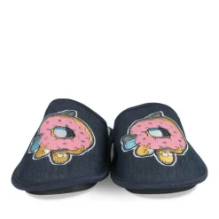 Chaussons JEANS Homme Motif Uni A Enfiler