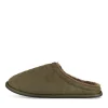 Chaussons KAKI Homme Motif Uni A Enfiler