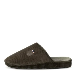 Chaussons KAKI Homme Motif Uni A Enfiler