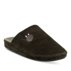 Chaussons KAKI Homme Motif Uni A Enfiler