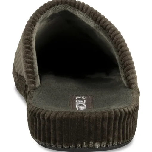 Chaussons KAKI Homme Motif Uni A Enfiler