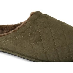Chaussons KAKI Homme Motif Uni A Enfiler