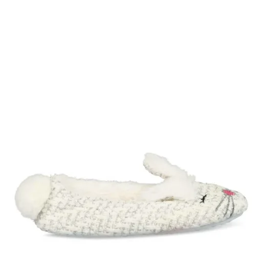 Chaussons Lapin BLANC LOVELY SKULL