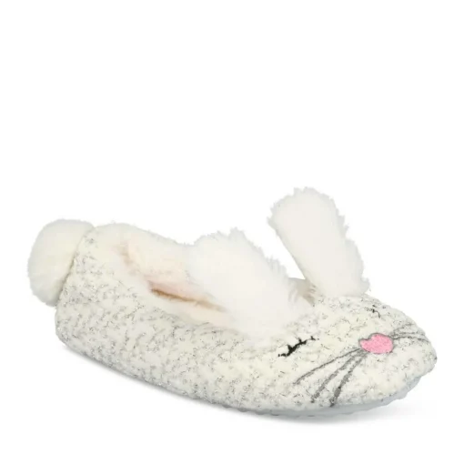 Chaussons Lapin BLANC LOVELY SKULL