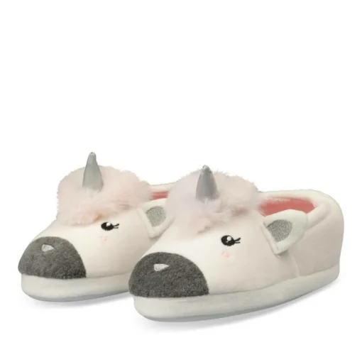 Chaussons Licorne BLANC LOVELY SKULL