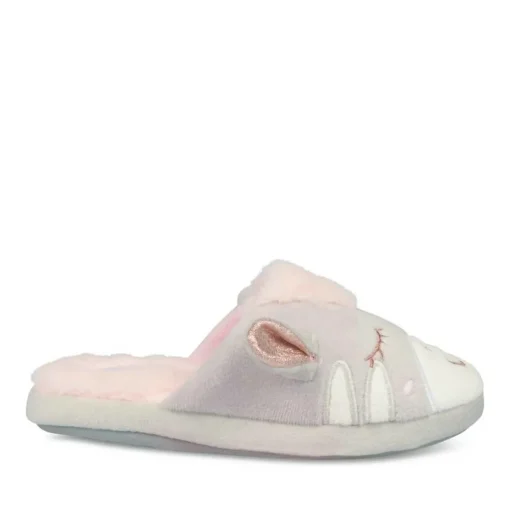 Chaussons Licorne GRIS LOVELY SKULL