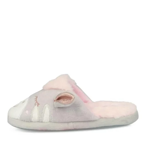 Chaussons Licorne GRIS LOVELY SKULL