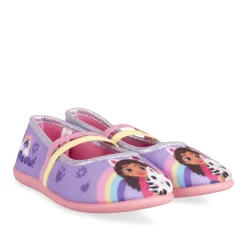 Chaussons LILAS Fille Motif Multicolore Elastique