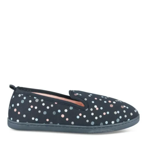 Chaussons MARINE Femme Motif A Pois A Enfiler