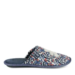 Chaussons MARINE Femme Motif A Pois A Enfiler