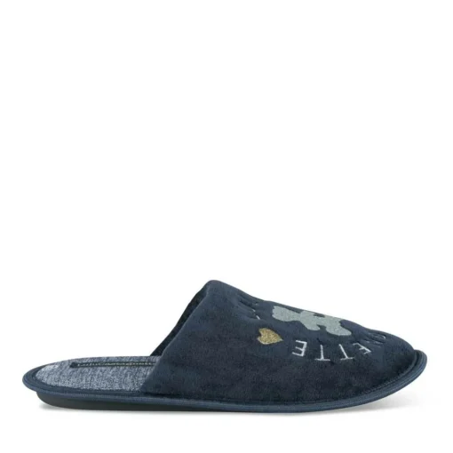 Chaussons MARINE Femme Motif Uni A Enfiler