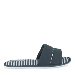 Chaussons MARINE Femme Motif Rayures A Enfiler