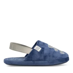 Chaussons MARINE Femme Motif Uni Elastique