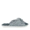 Chaussons MARINE Femme Motif Carreaux A Enfiler