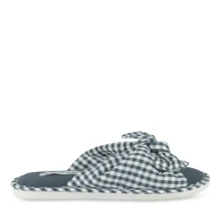 Chaussons MARINE Femme Motif Carreaux A Enfiler