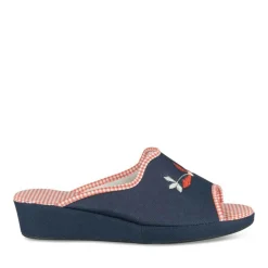 Chaussons MARINE Femme Motif Uni A Enfiler