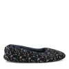 Chaussons MARINE Femme Motif Fleuri A Enfiler