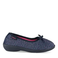 Chaussons MARINE Femme Motif A Pois A Enfiler
